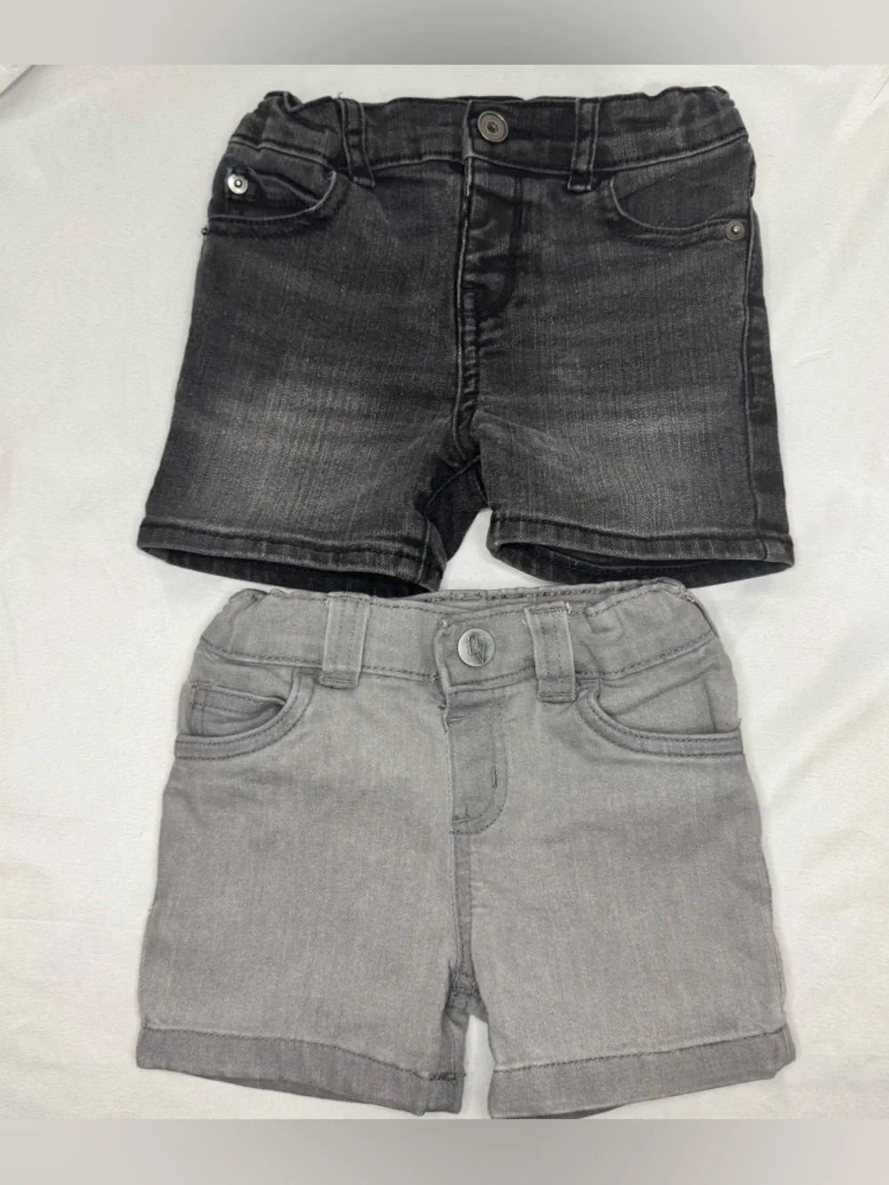 2-Pairs of Toddler Shorts Black & Gray